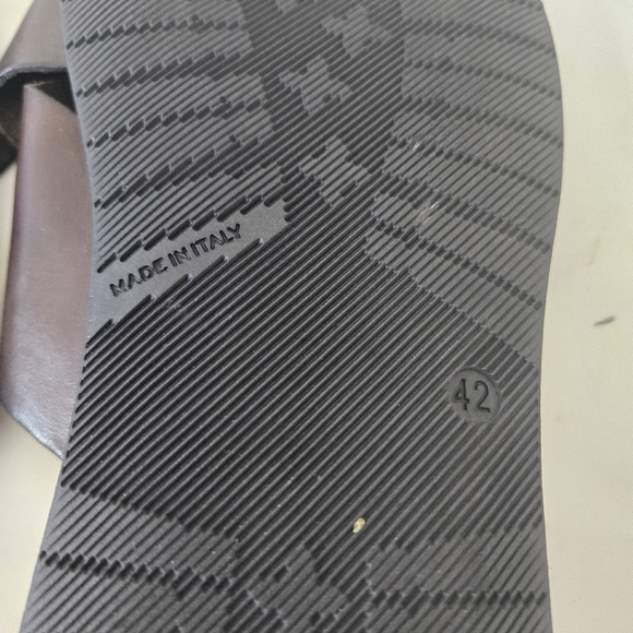 BRADOR  Walk TDM Slide Leather Sandals size 42 or US 9 Made In Italy - Picture 15 of 16